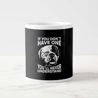 Als je niet één grappige Amerikaanse Bulldog Gift Grote Koffiekop