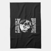 Als je niet één grappige Amerikaanse Bulldog Gift Theedoek (Verticaal)