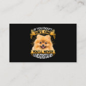 Als je niet één pommerse grappenmaker hebt visitekaartje (Achterkant)