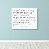 Als je niet faalt ... - Ray Dalio Canvas Afdruk (Insitu (Houten vloer))