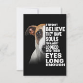 Als je niet gelooft dat je zielen hebt met een hip bedankkaart (Voorkant)