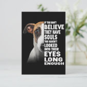 Als je niet gelooft dat je zielen hebt met een hip bedankkaart (Staand voorkant)