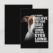 Als je niet gelooft dat je zielen hebt met een hip bedankkaart (Voorkant / Achterkant)