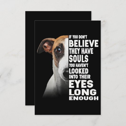 Als je niet gelooft dat je zielen hebt met een hip bedankkaart (Voorkant / Achterkant)