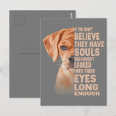 Als je niet gelooft dat ze zielen hebben, goochele briefkaart (Voorkant / Achterkant)