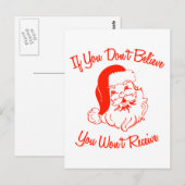 Als je niet gelooft, krijg je niet briefkaart (Voorkant / Achterkant)