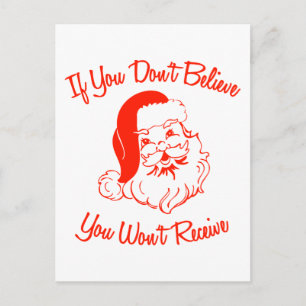 Als je niet gelooft, krijg je niet briefkaart