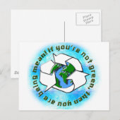 Als je niet groen bent briefkaart (Voorkant / Achterkant)