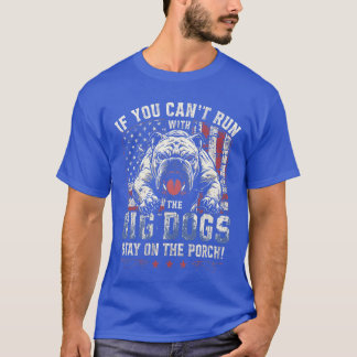 Als je niet mee kunt rennen met de grote hond, bli t-shirt