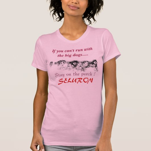 Als je niet met de grote honden kunt lopen......, t-shirt (Voorkant)