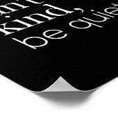 Als je niet rustig kunt zijn poster (Hoek)