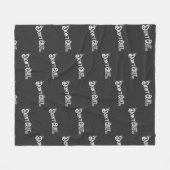 Als je niet stopt... win je. fleece deken (Voorkant (Horizontaal))