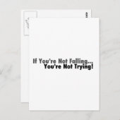 Als je niet valt... briefkaart (Voorkant / Achterkant)