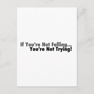 Als je niet valt... briefkaart