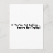 Als je niet valt... briefkaart (Voorkant)