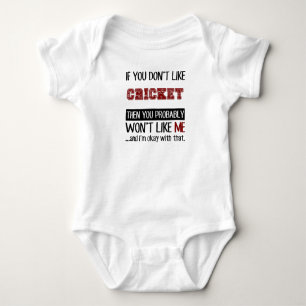 Als je niet van cricket Cool houdt Romper