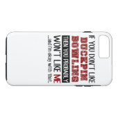 Als je niet van Duckpin Bowling houdt Case-Mate iPhone Case (Achterkant (Horizontaal))