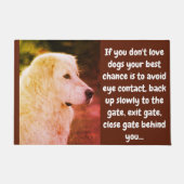 Als je niet van honden houdt... deurmat (Voorkant)