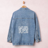 Als je niet van katten en vriendelijkheid houdt, k denim jacket (Hangar)