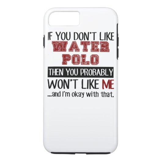 Als je niet van waterpolokol houdt Case-Mate iPhone case (Achterkant)