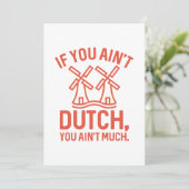 Als je niet veel Nederlands bent Bedankkaart (Staand voorkant)