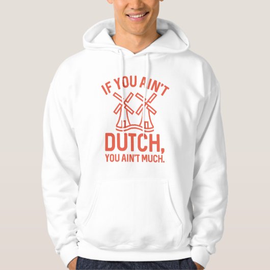 Als je niet veel Nederlands bent Hoodie (Voorkant)