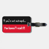 Als je niet verontwaardigd bent, heb je het niet g bagagelabel (Achterkant horizontaal)