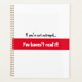 Als je niet verontwaardigd bent, heb je het niet g planner (Voorkant)