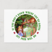 ALS JE NIET WAAR JE GAAT, ZAL IEDERE PAD HET DOEN. BRIEFKAART (Voorkant)