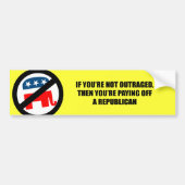 Als je niet woedend bent, dan betaal je een boete bumpersticker (Voorkant)