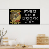 Als je niet woedend bent, let je niet op poster (Keuken)