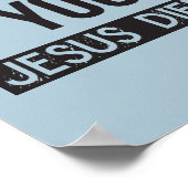 Als je niet zonde, stierf Jezus voor niets. Poster (Hoek)