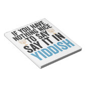 Als je niets leuks hebt om het in Yiddish Gift te  Notitieblok (Schuin)