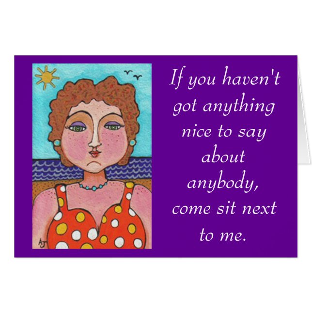 Als je niets moois hebt... -kaarten (Voorkant Horizontaal)