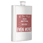 Als je niets riskeert, riskeer je nog meer flacon (Rechts)