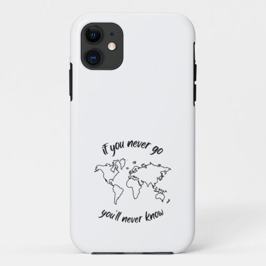 Als je nooit gaat, zal je nooit weten Case-Mate iPhone case (Achterkant)