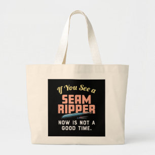 Als je nu een zeemijper ziet, is dat geen goed mom grote tote bag