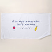 Als je nuchter wilt blijven, kom dan niet over strandlaken (Voorkant)