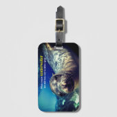 Als je onder water zee Lion bent Bagagelabel (Voorkant (verticaal))