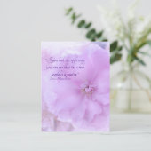 Als je op de juiste manier lavender Floral Briefka Briefkaart (Staand voorkant)