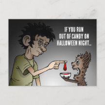 Als je op Halloweenavond geen snoep meer hebt