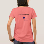 Als je op water wilt lopen t-shirt (Achterkant)