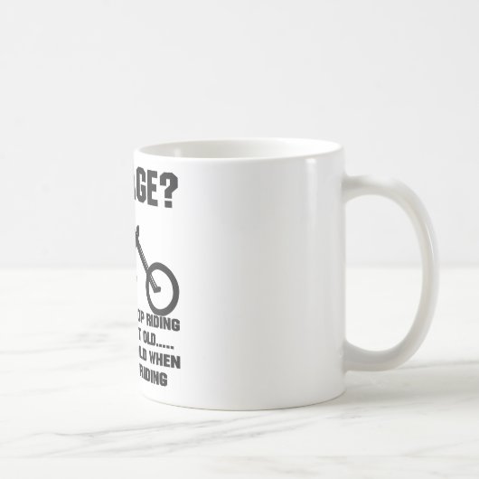 Als je oud wordt, word je oud. koffiemok (Rechts)