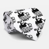 Als je oud wordt, word je oud. stropdas (Opgerold)