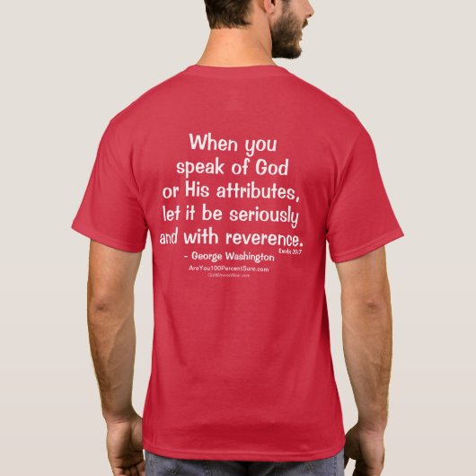 Als je over God spreekt T-shirt (Achterkant)