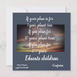 ALS JE PLAN CONFUCIUS IS FEESTDAGENKAART