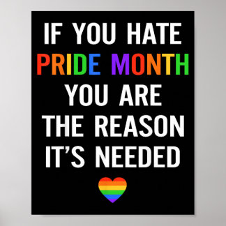 Als je Pride Month haat is dat de reden dat LGBT n Poster