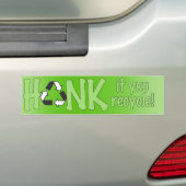 Als je Recyclen - Bumpersticker (Op auto)