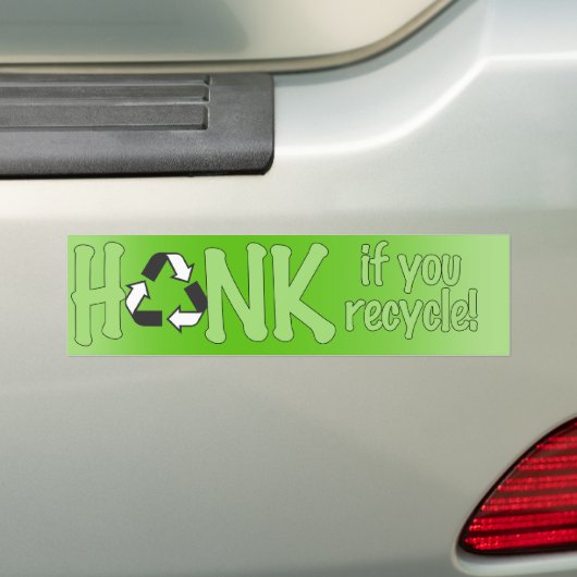 Als je Recyclen - Bumpersticker (Op auto)