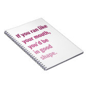 Als je rende zoals je mond... notitieboek (Rechterzijde)